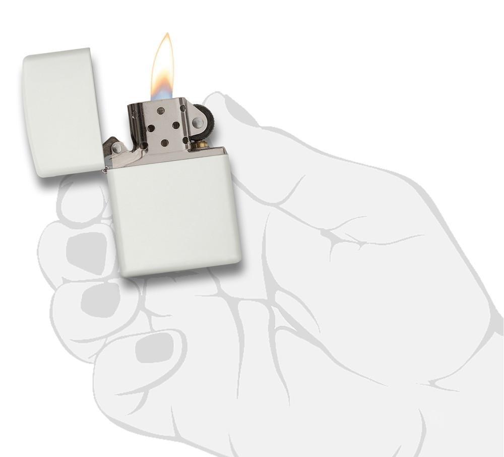 Zippo Classic White Matte Lighter #214