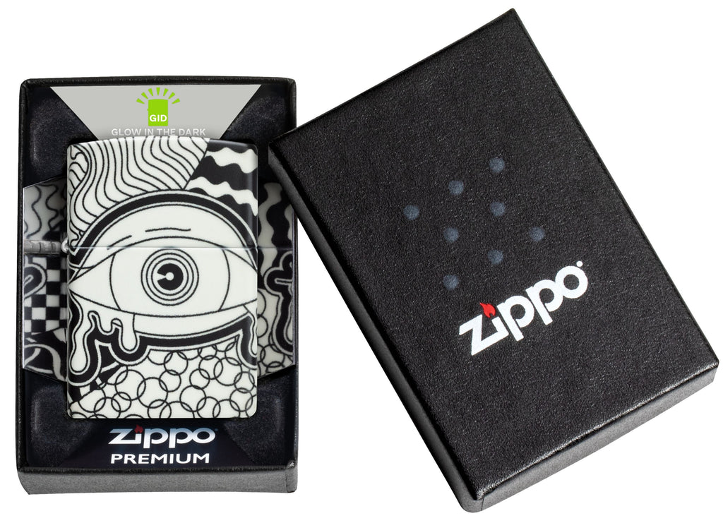 Zippo Psychedelic Eye 540°, Glow-in-the-Dark Lighter #46428