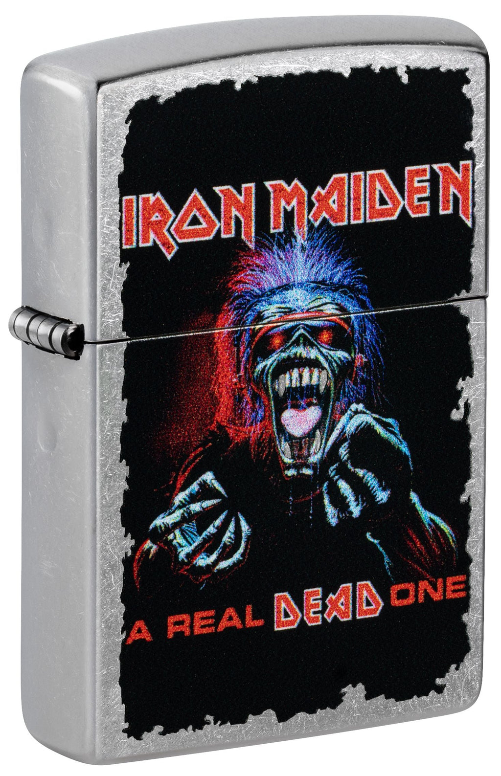 Zippo Iron Maiden A Real Dead One, Street Chrome Lighter #47243