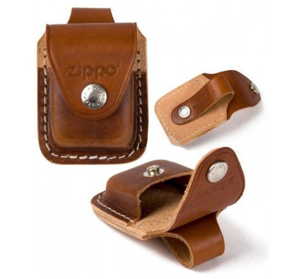 Zippo Leather Pouch, Leather With Belt Loop, For Windproof Lighters #LPLB
