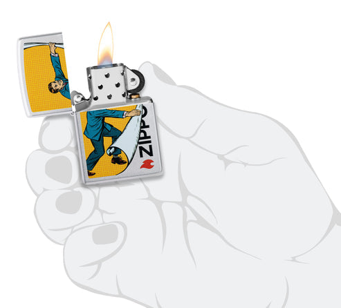 Zippo Reveal, Satin Chrome Lighter #46711