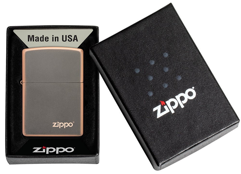 Zippo Classic Rustic Bronze with Logo, Lighter #49839ZL