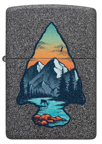 Zippo Mountain, Iron Stone Lighter #46007