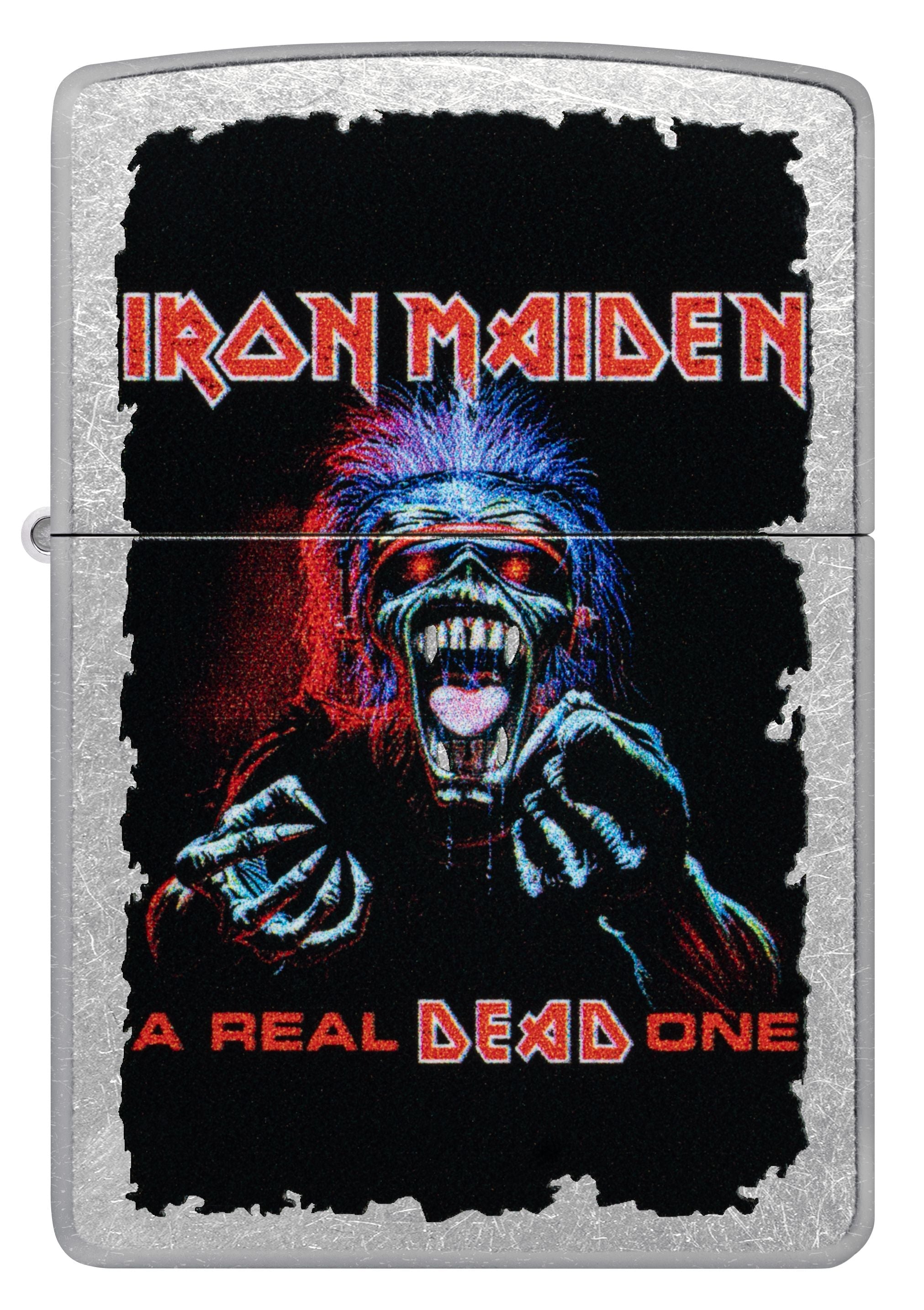 Zippo Iron Maiden A Real Dead One, Street Chrome Lighter #47243