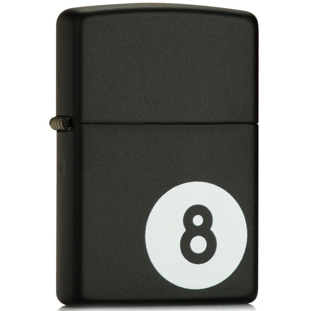 Zippo 8-Ball, Black Matte Lighter #28432