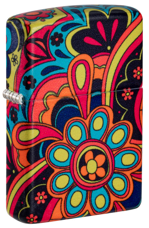 Zippo Flower Power Groovy, 540° Matte Lighter #46128