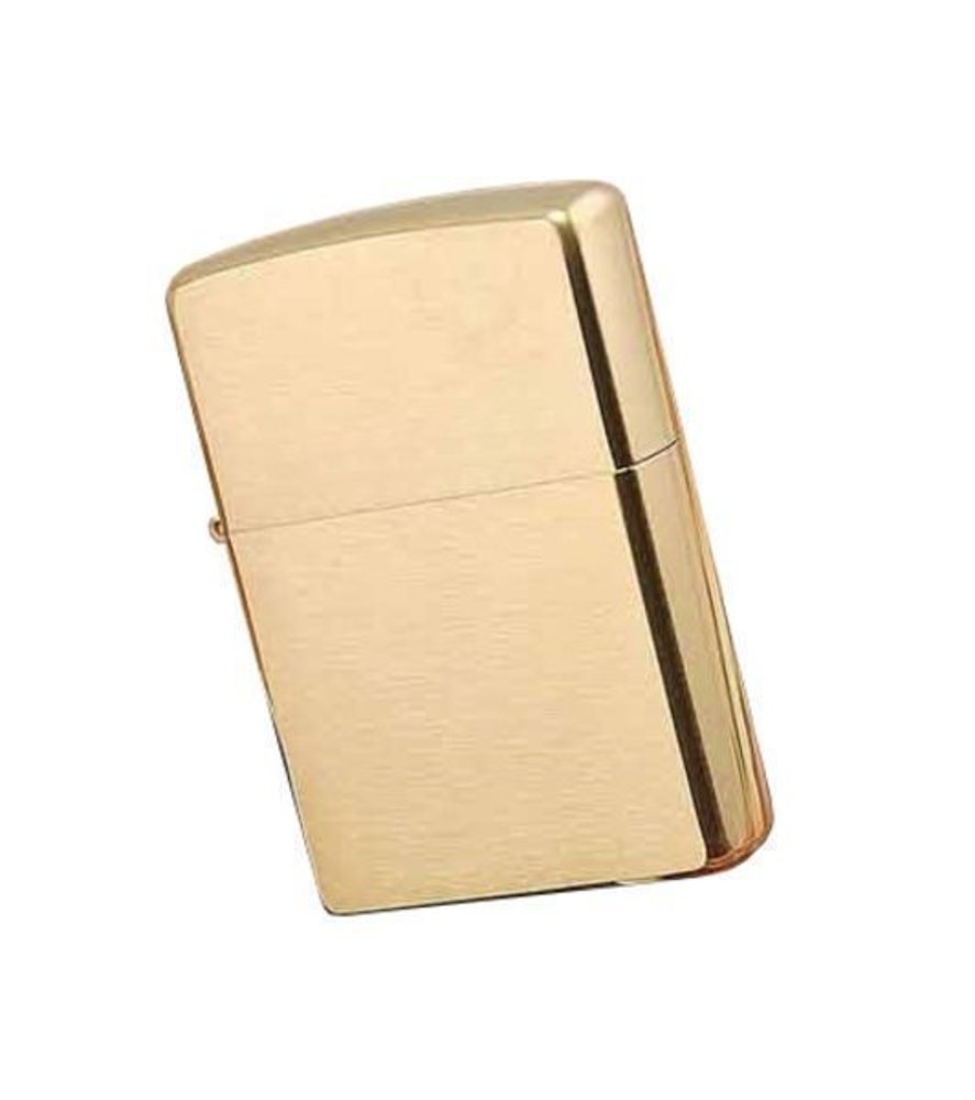 Zippo Brushed, Solid Brass Lighter #204B