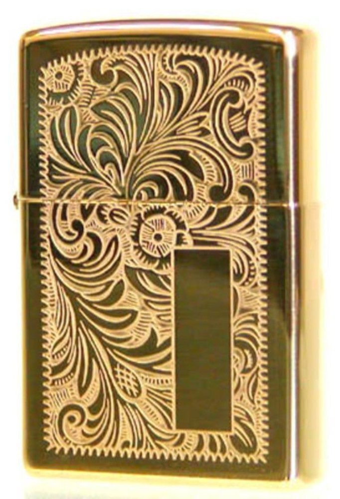 Zippo Venetian, High Polish Brass Lighter #352B