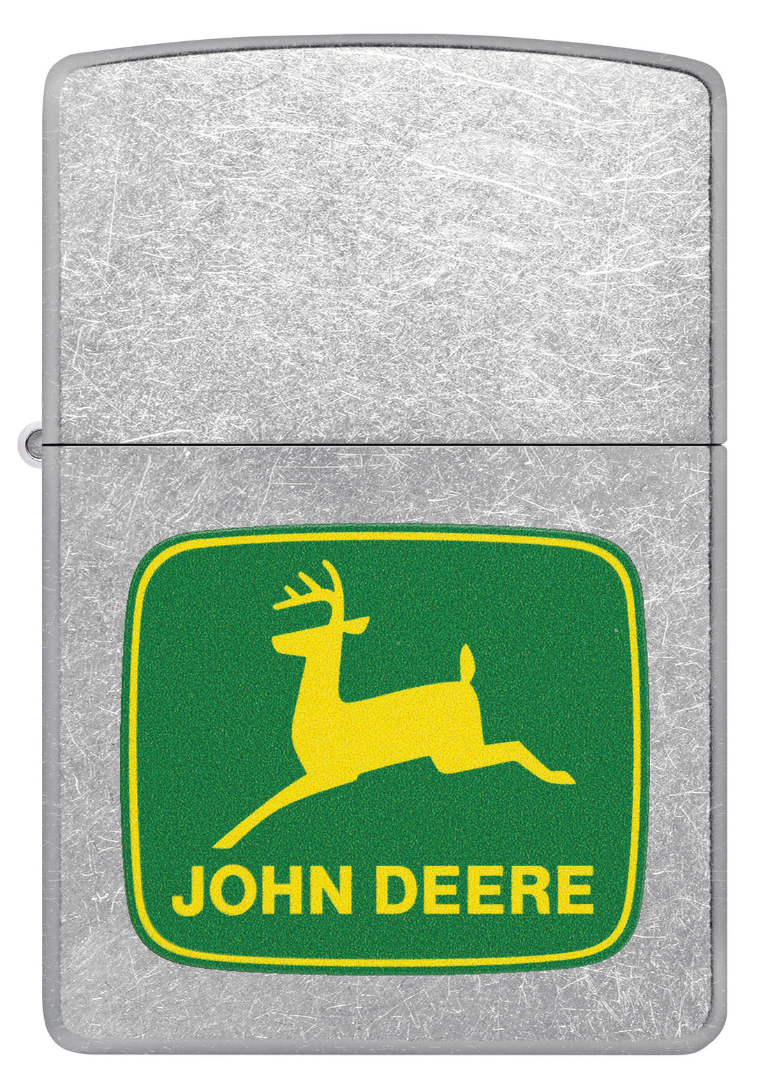 Zippo John Deere Leaping Deer, Street Chrome Lighter #46764
