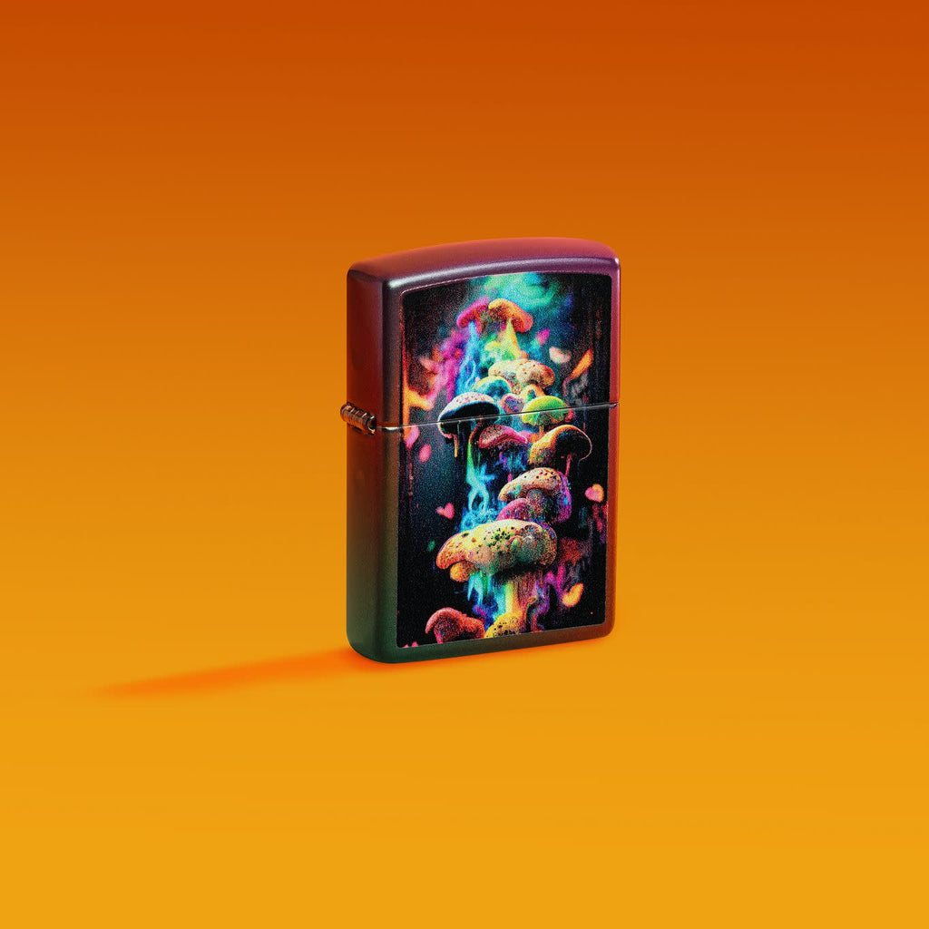 Zippo Mushrooms, Iridescent Lighter #48929