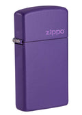 Zippo Slim Purple Matte with Logo, Lighter #1637ZL