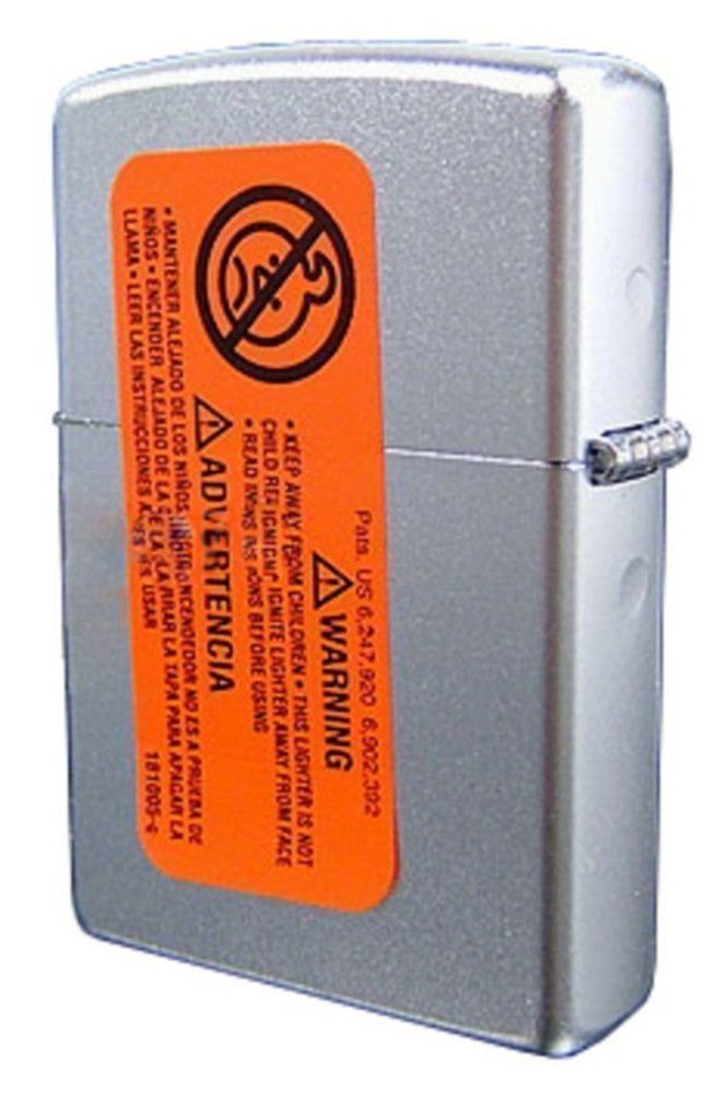 Zippo Classic Satin Chrome Lighter #205