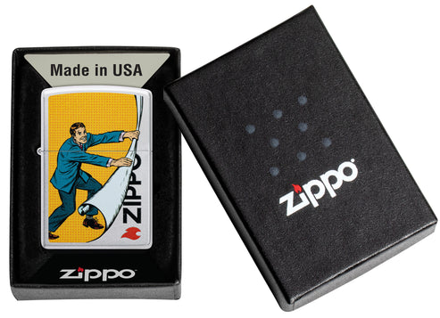 Zippo Reveal, Satin Chrome Lighter #46711
