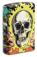 Zippo Glow-in-the-Dark Green Skull, 540° Color Lighter #48640