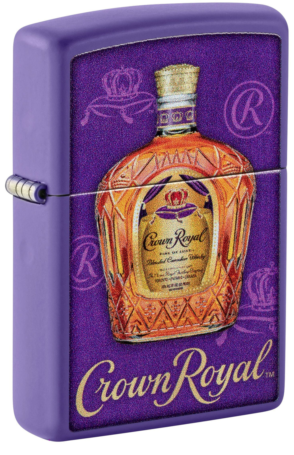 Zippo Crown Royal Whiskey, Purple Matte Lighter #48749