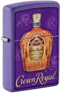 Zippo Crown Royal Whiskey, Purple Matte Lighter #48749