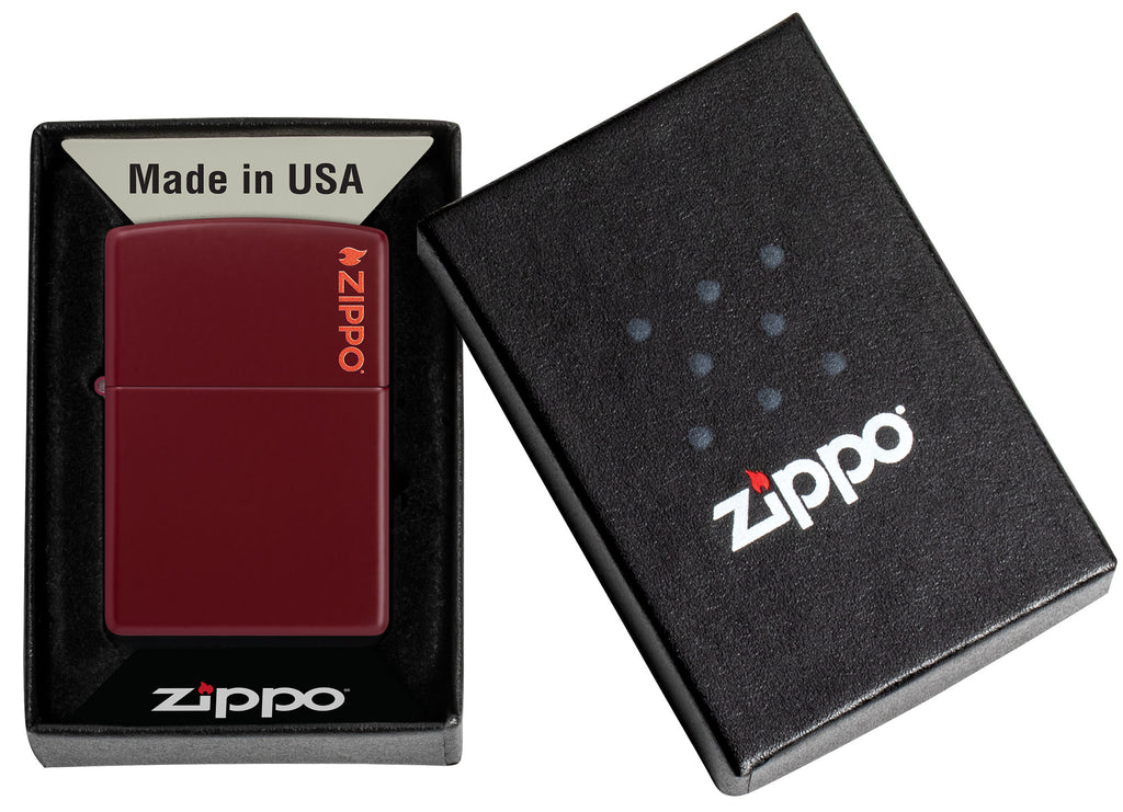 Zippo Classic Merlot with Logo, Lighter #46021ZL