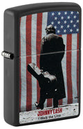 Zippo Johnny Cash I Walk The Line USA, Black Matte Lighter #46166