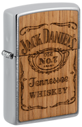 Zippo WOODCHUCK USA Jack Daniels Tennesse Whiskey, Brushed Chrome Lighter #48392