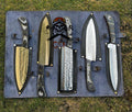 5pcs Custom made D2 Steel chef knives set