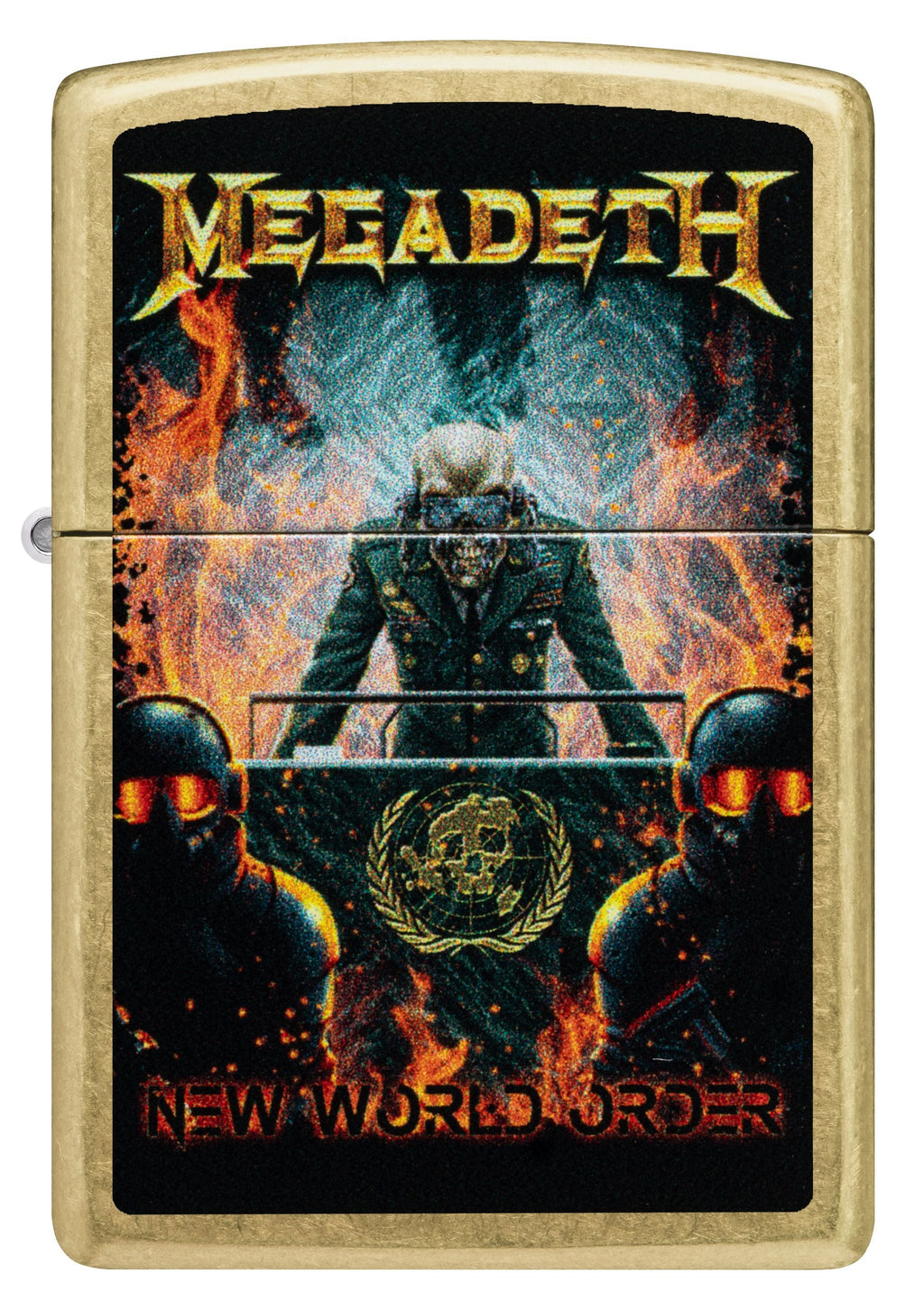Zippo Megadeth World Order, Street Brass Lighter #47236