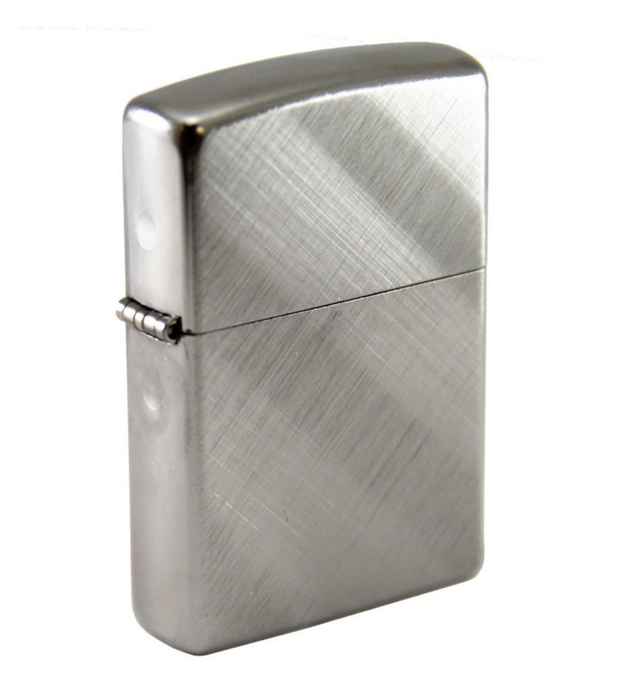Zippo Diagonal Weave, Brushed Chrome Lighter #28182