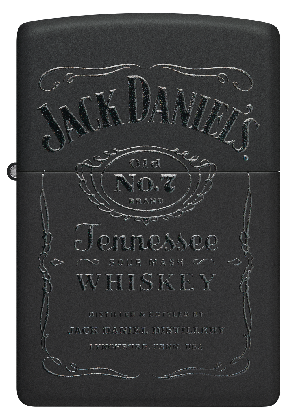 Zippo Jack Daniels Black Matte and Pouch Gift Set #48460