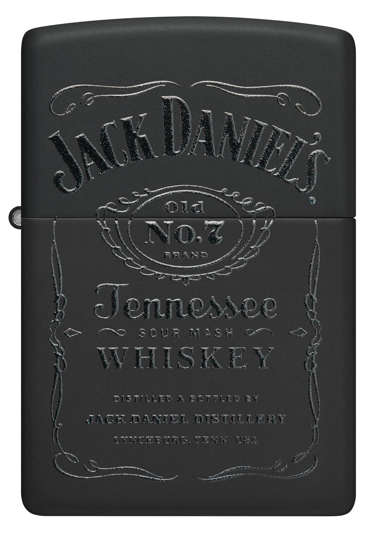Zippo Jack Daniels Black Matte and Pouch Gift Set #48460