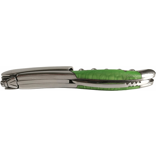 Handcrafted Sommelier Waiter's Corkscrew with Juma Green Handle by Laguiole en Aubrac