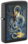 Zippo Asian Dragon Artwork, Black Matte Lighter #47181