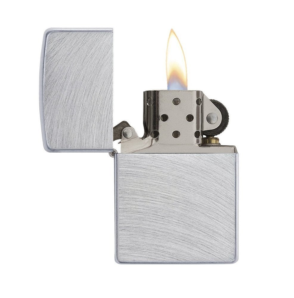 Zippo Chrome Arch, Brushed Chrome Lighter #24647
