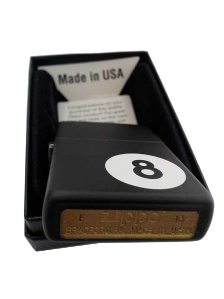 Zippo 8-Ball, Black Matte Lighter #28432