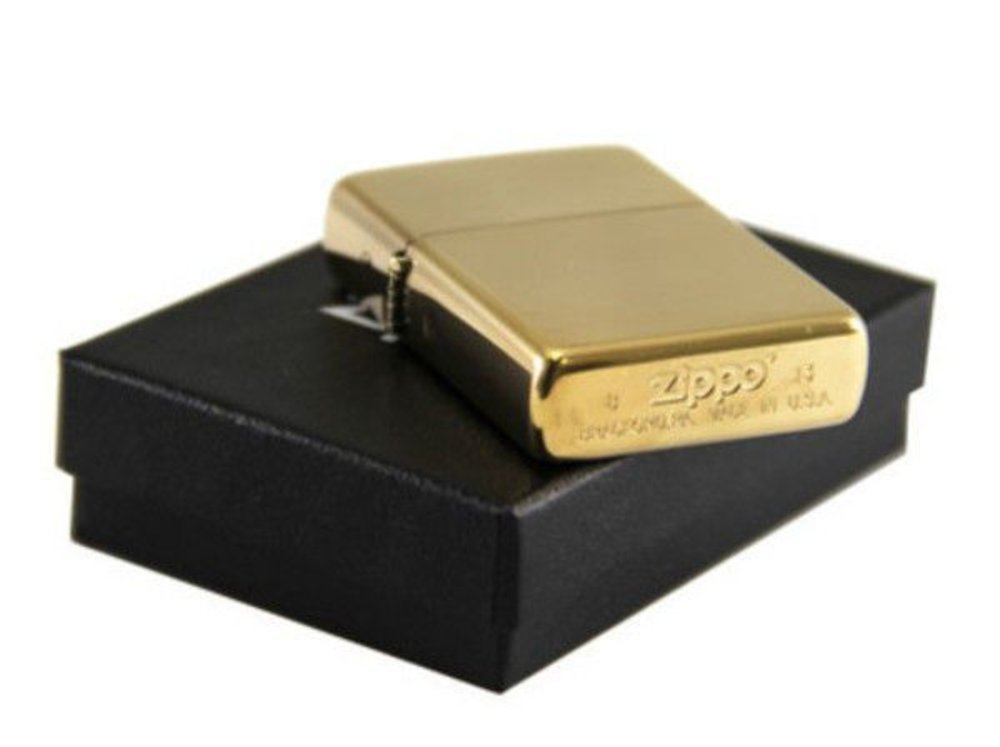 Zippo Classic High Polish Brass Lighter #254B