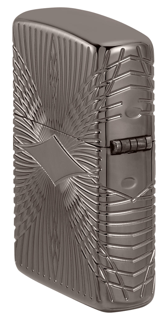 Zippo Armor Pattern MultiCut, Black Ice Lighter #49291