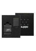 Zippo Black Crackle + Black Molle Pouch Gift Set, Made in USA #49402
