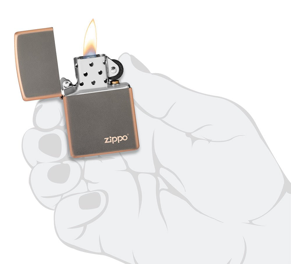 Zippo Classic Rustic Bronze with Logo, Lighter #49839ZL