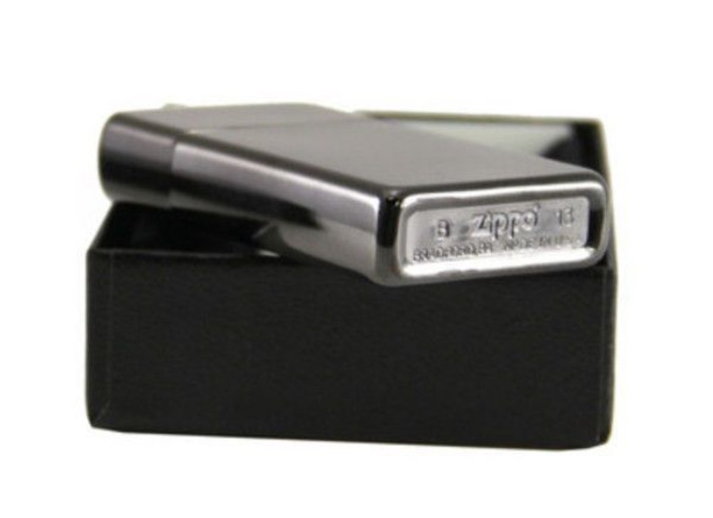 Zippo Slim Ebony, High Polish Black Lighter #28123