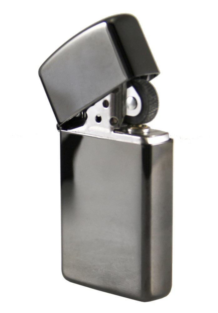 Zippo Slim Ebony, High Polish Black Lighter #28123
