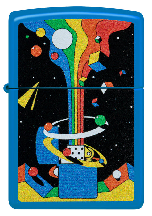 Zippo Cosmic Zippo Retro, Sky Blue Matte Lighter #46155