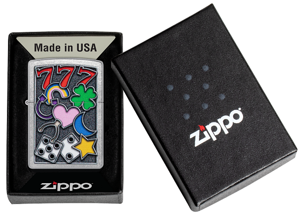 Zippo Casino Vibes, Street Chrome Lighter #48682