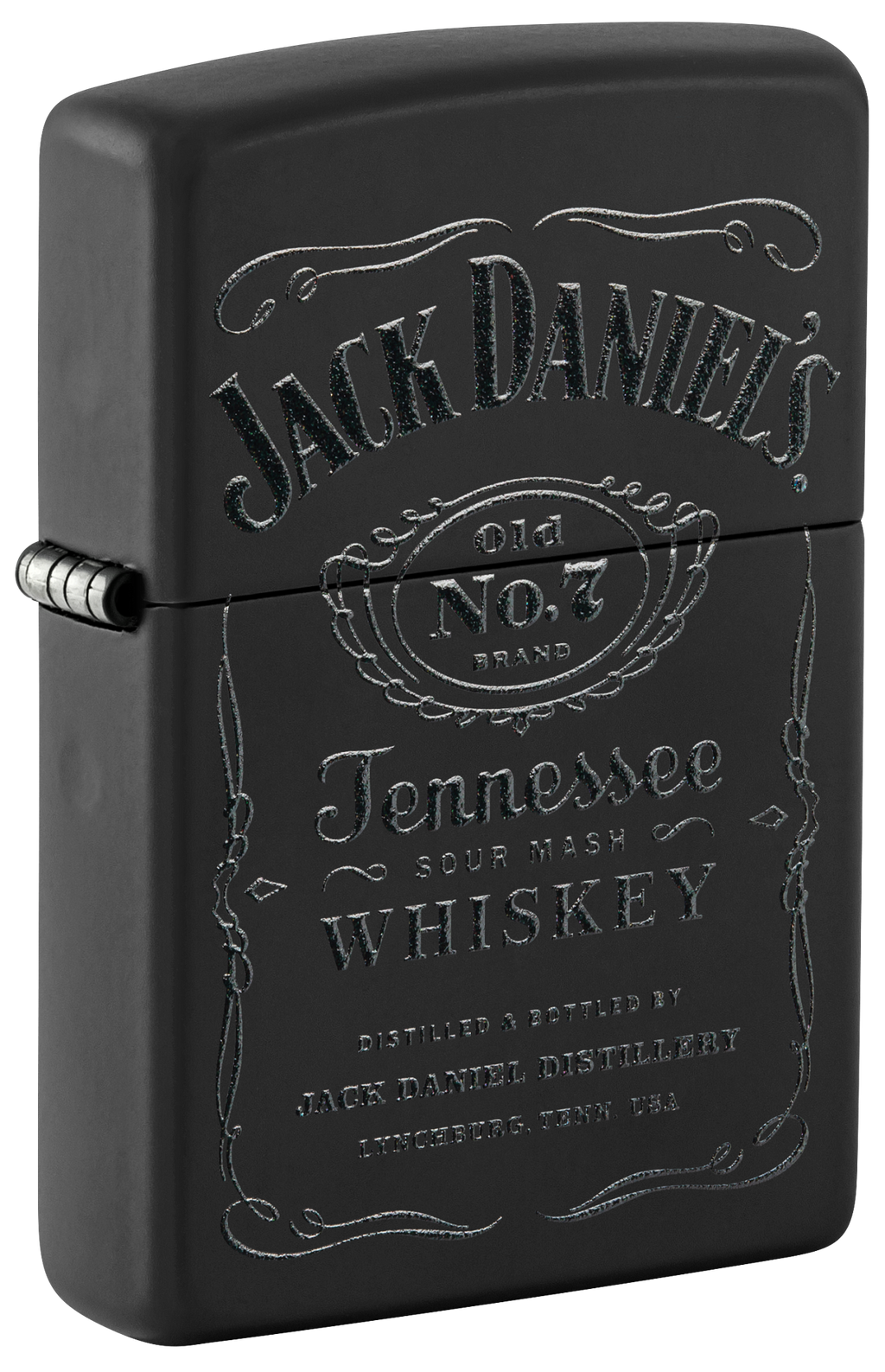 Zippo Jack Daniels Black Matte and Pouch Gift Set #48460