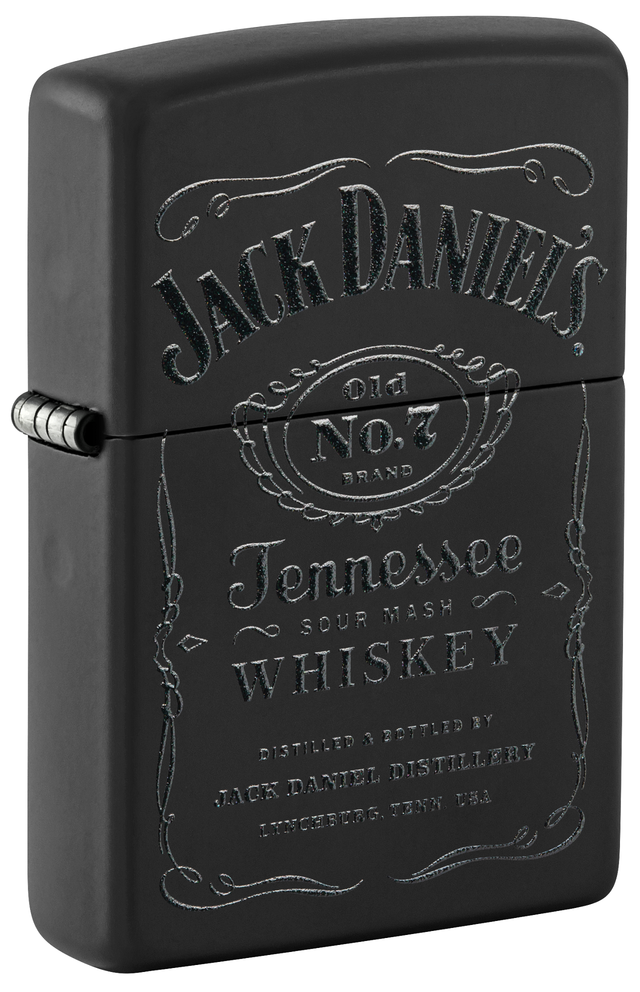 Zippo Jack Daniels Black Matte and Pouch Gift Set #48460