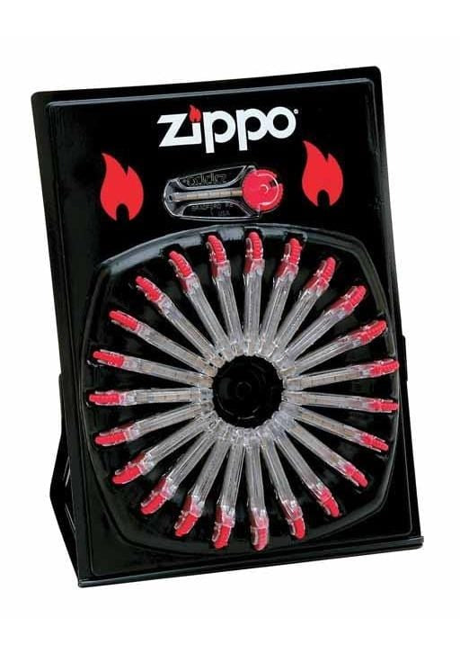 Zippo Flints, 24-Pack Wheel Display #2406C
