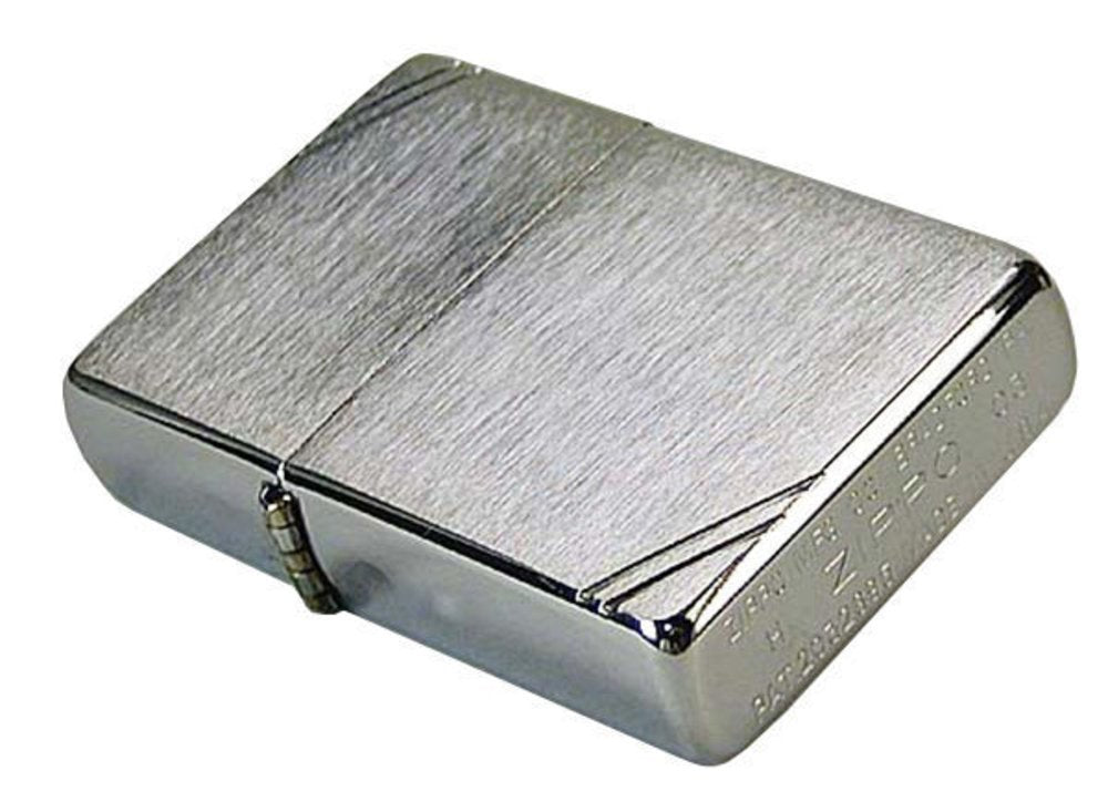 Zippo 1937 Replica w/ Slashes, Brushed Chrome Lighter #230