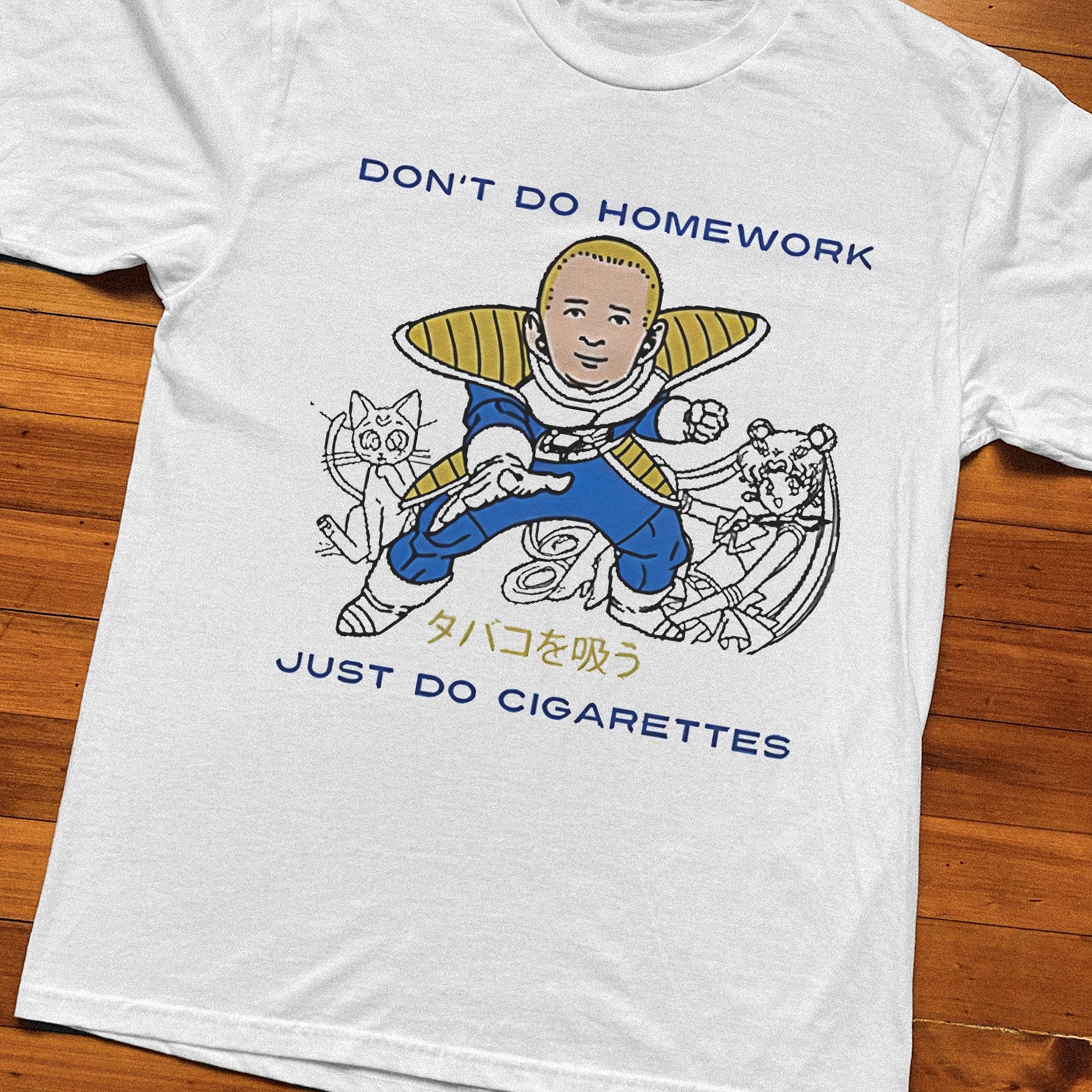 King of the Hill - Bobby DBZ Parody White Tee
