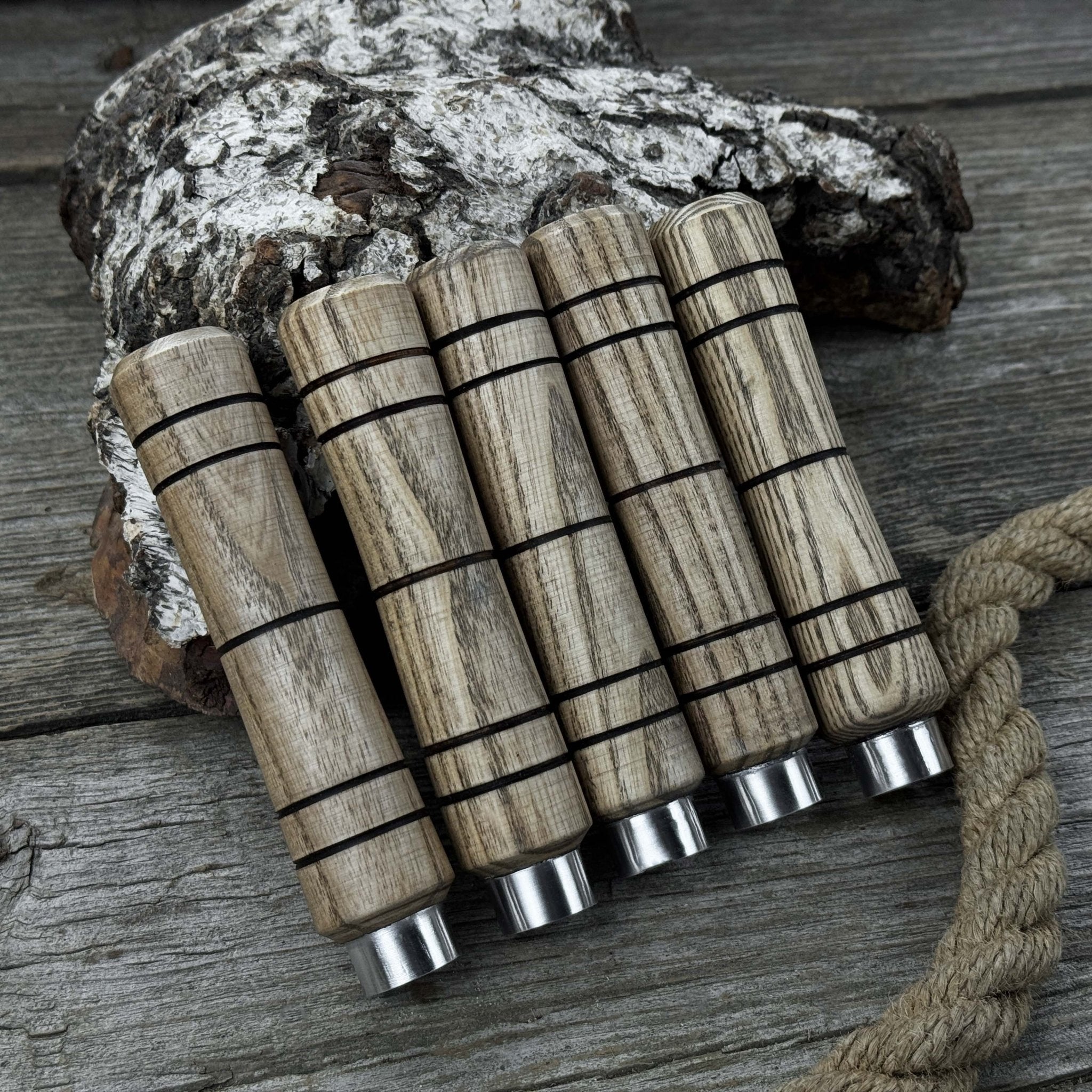 5-Piece Ash Wood Handle Set