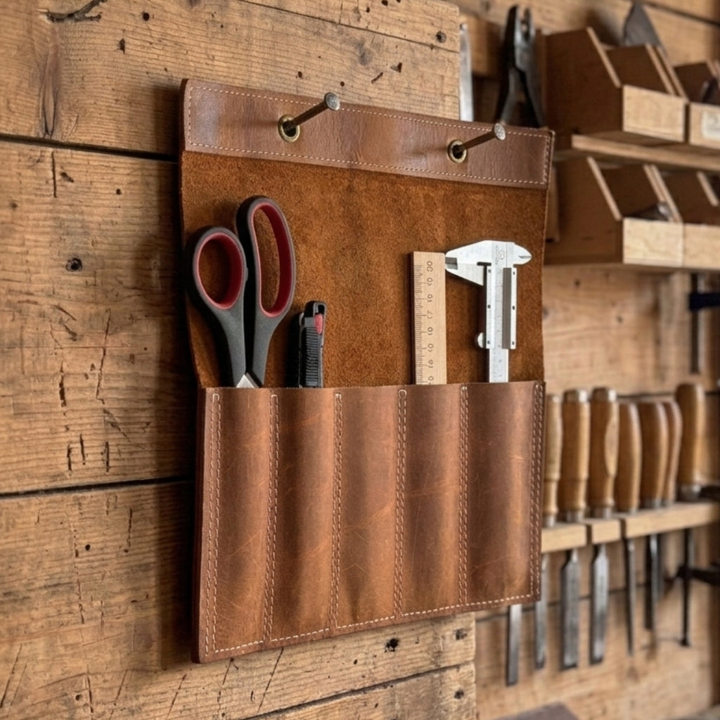 5 Pocket Leather Chisel Roll