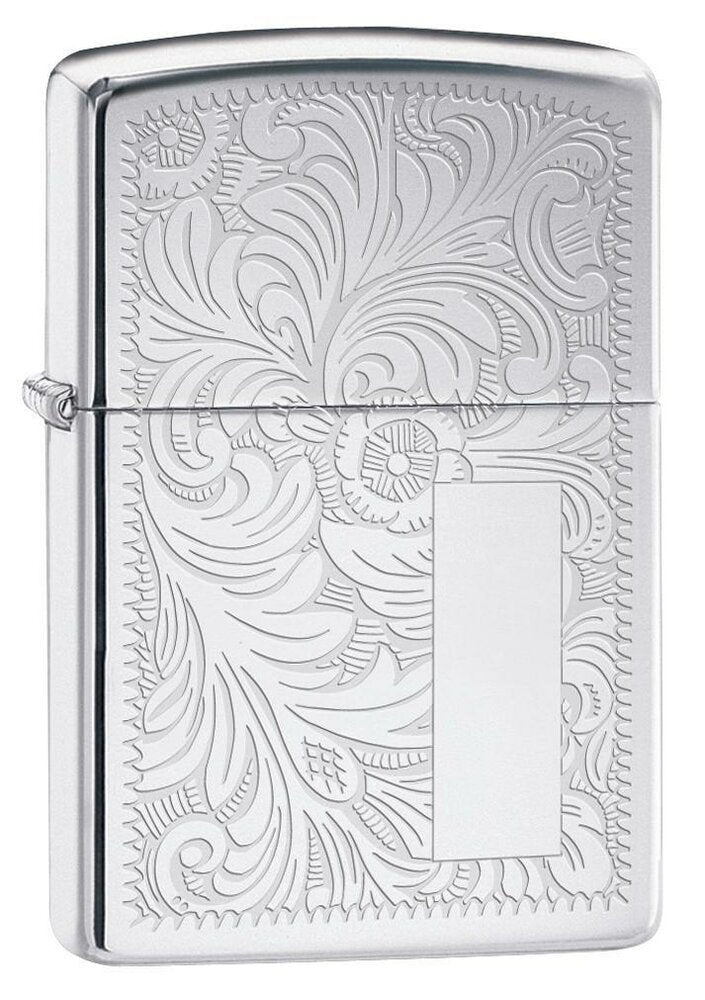 Zippo Venetian, High Polish Chrome Lighter #352