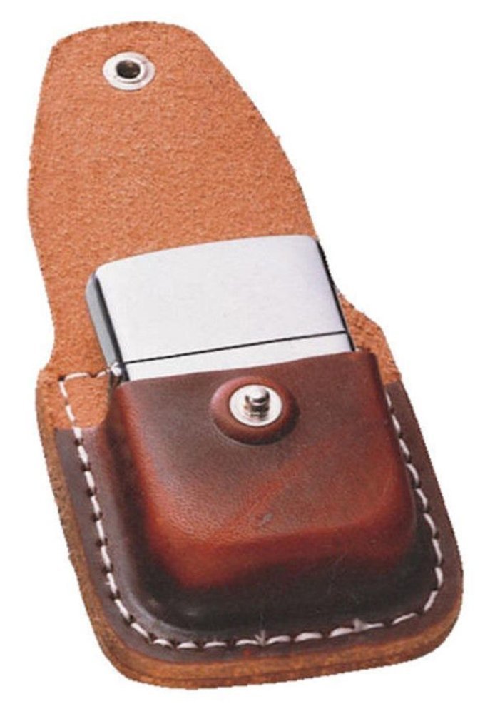 Zippo Leather Pouch, Leather With Belt Loop, For Windproof Lighters #LPLB