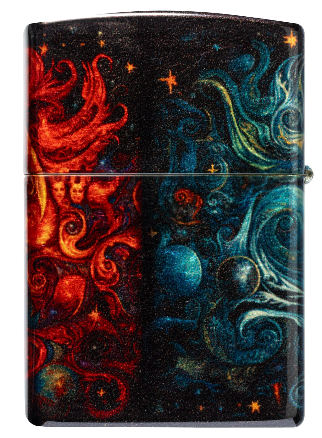 Zippo Spiritual Sun and Moon, 540° Tumbled Brass Fusion Lighter #46563